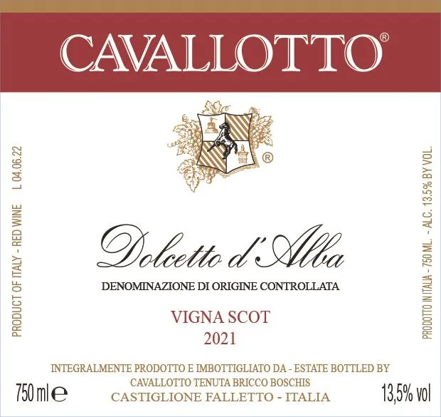 Dolcetto d'Alba Vigna Scot Bottle