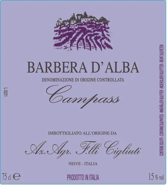 Campass Barbera d'Alba Bottle