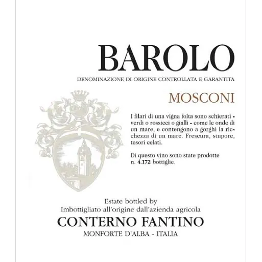 Barolo Mosconi Vigna Ped Bottle
