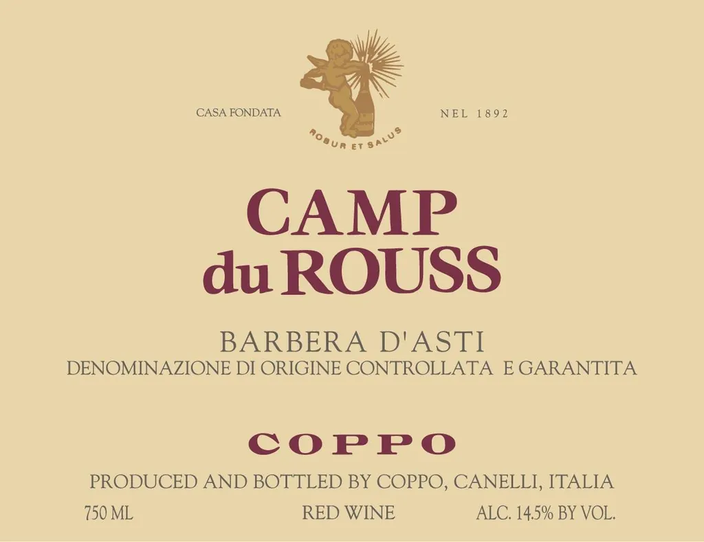 Barbera d'Asti Camp du Rouss Bottle