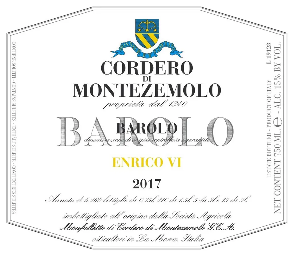Barolo Enrico VI Bottle