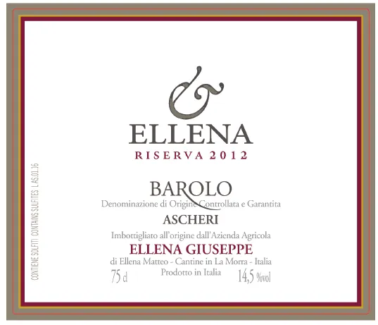 Barolo Ascheri Riserva Bottle