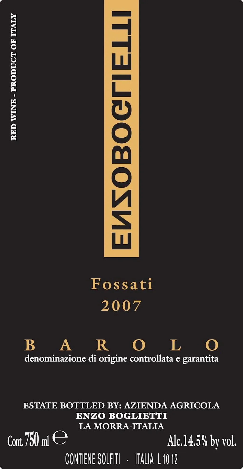 Barolo Fossati Bottle
