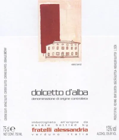Dolcetto d'Alba Bottle