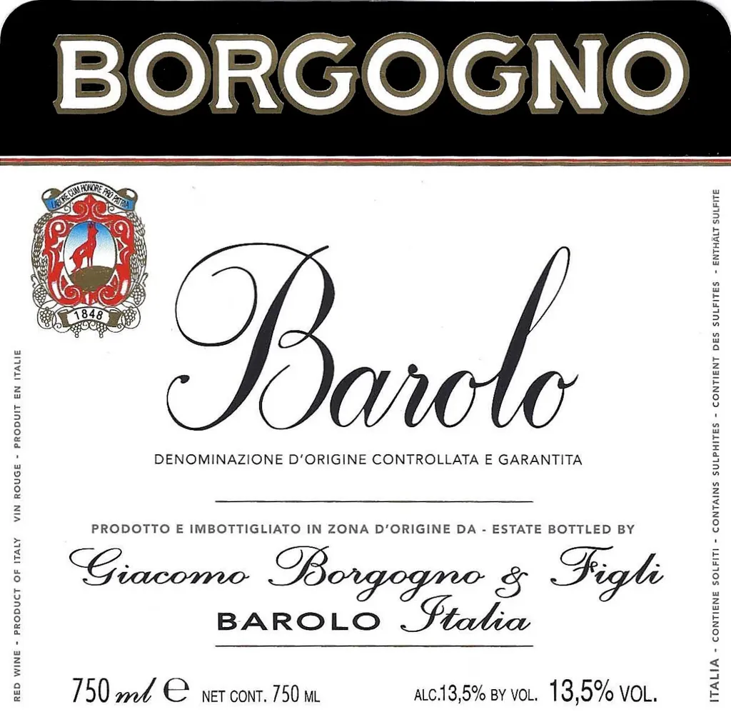 Barolo Bottle