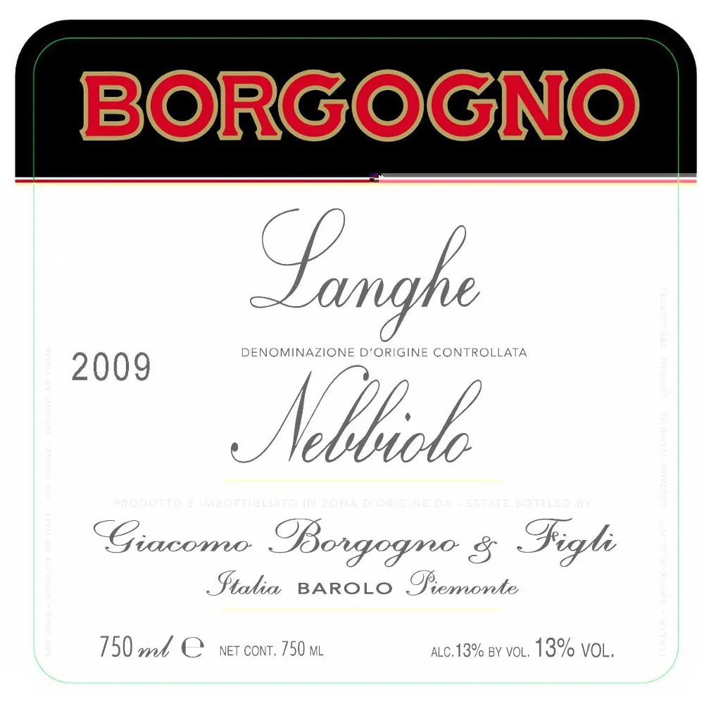 Langhe Nebbiolo Bottle