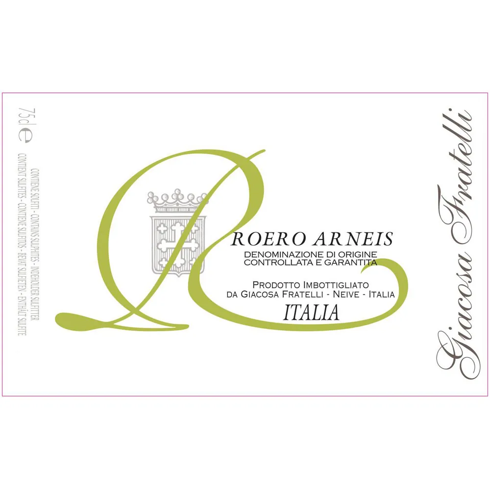 Roero Arneis Bottle