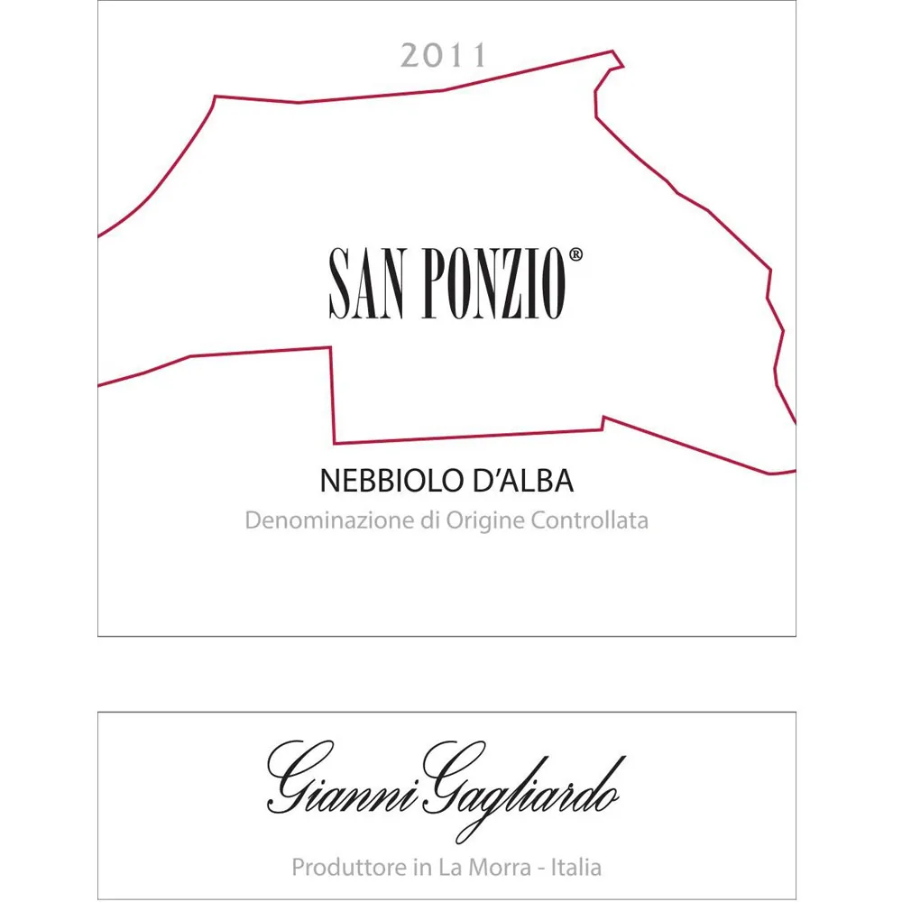 San Ponzio Nebbiolo d'Alba Bottle