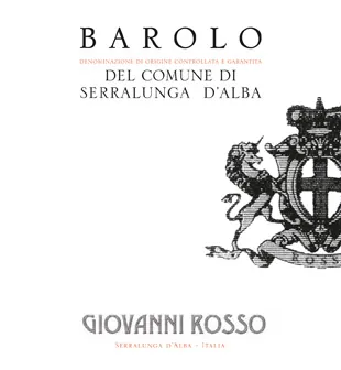 Serralunga d'Alba Barolo Bottle