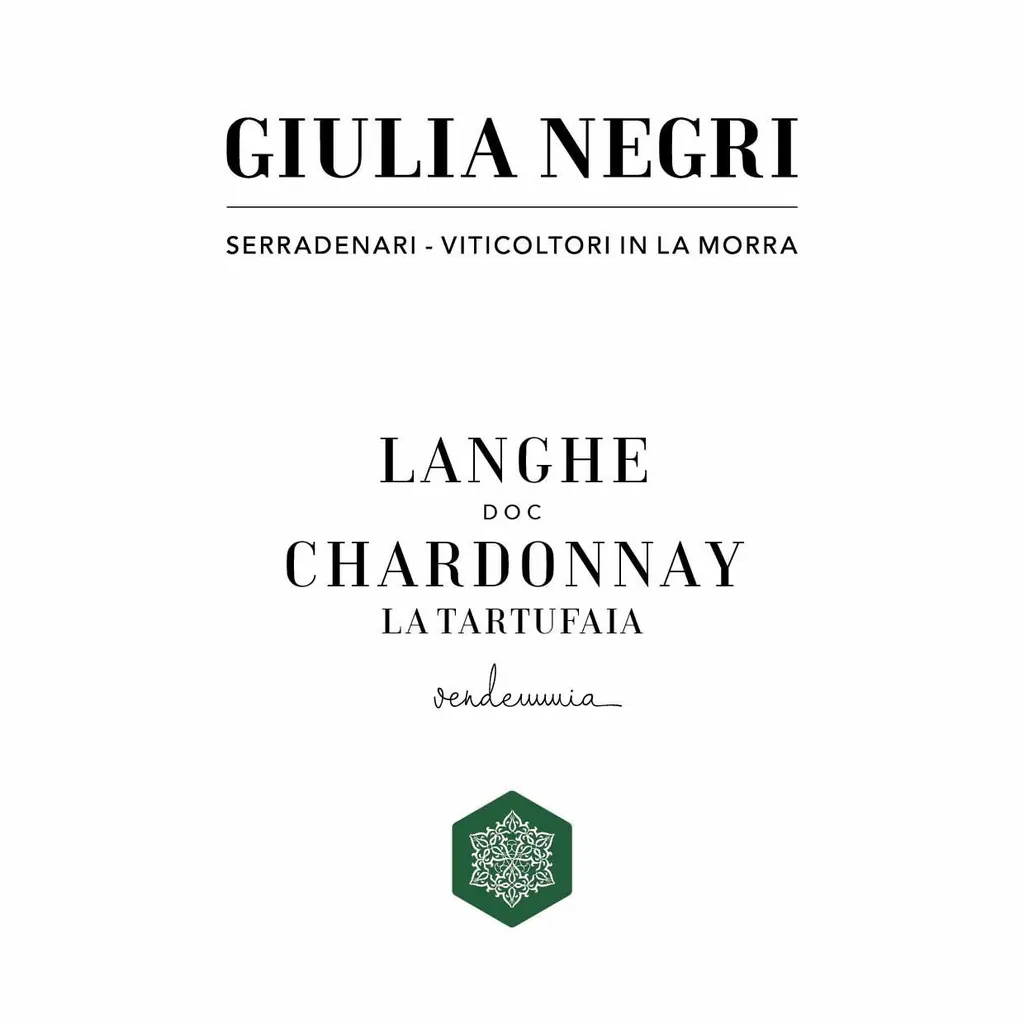 Langhe La Tartufaia Chardonnay Bottle