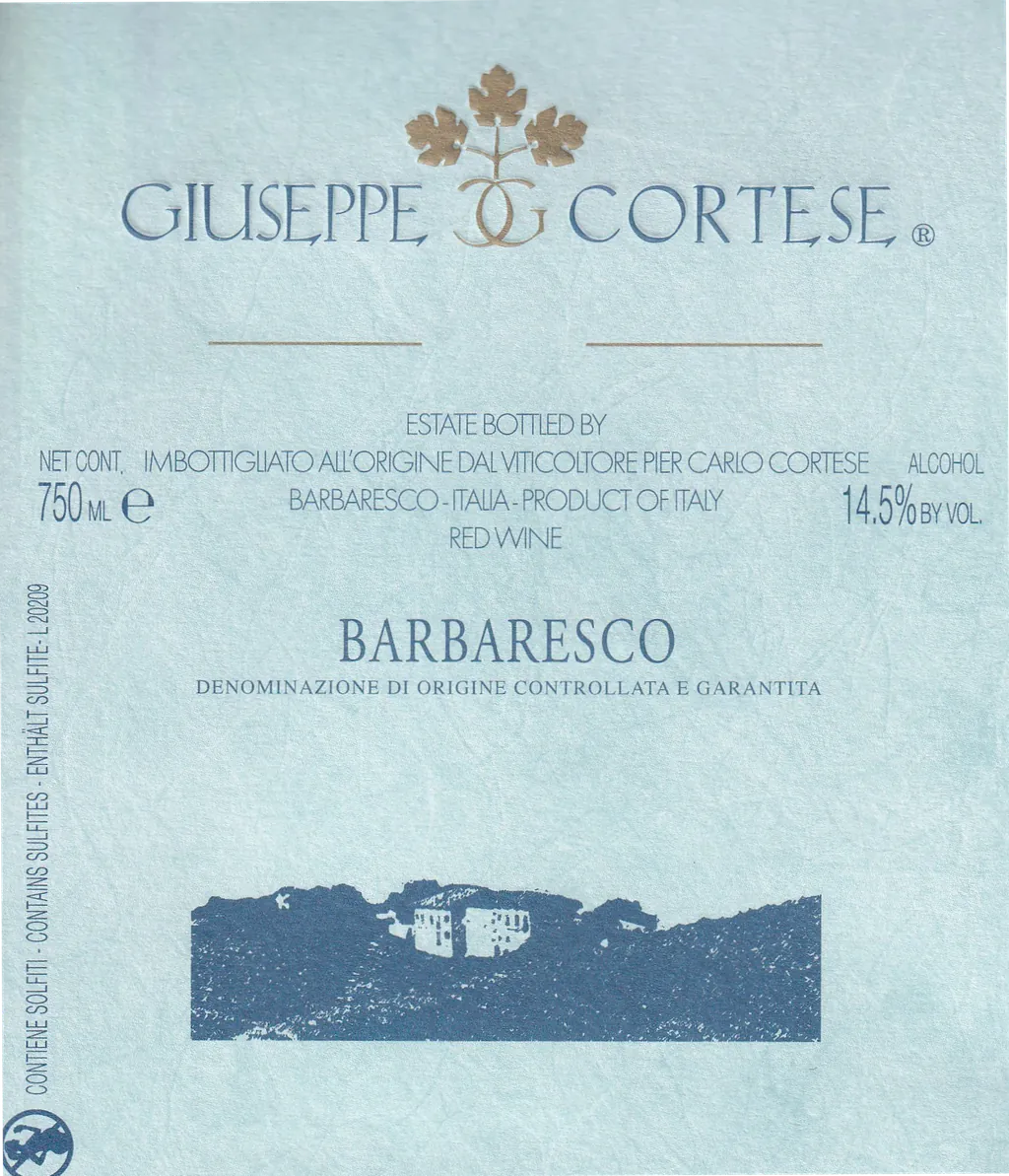 Barbaresco Bottle