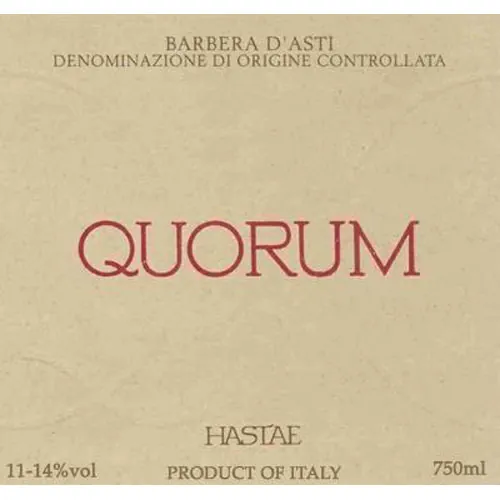 Barbera d'Asti Quorum Bottle