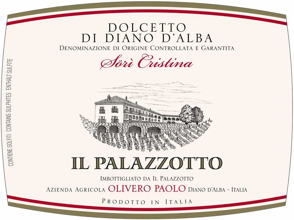 Dolcetto di Diano d'Alba Sori Cristina Bottle