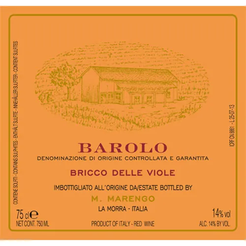 Barolo Bricco delle Viole Bottle