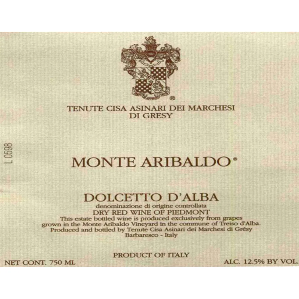 Dolcetto d'Alba Aribaldo Bottle