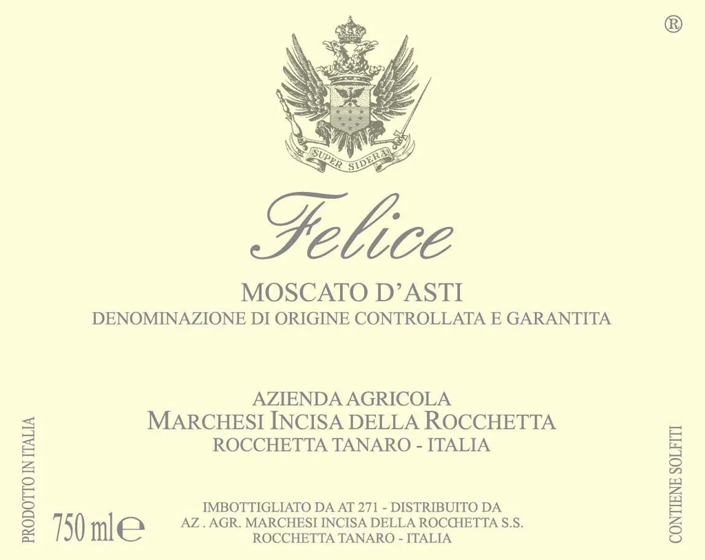 Felice Moscato d'Asti Bottle