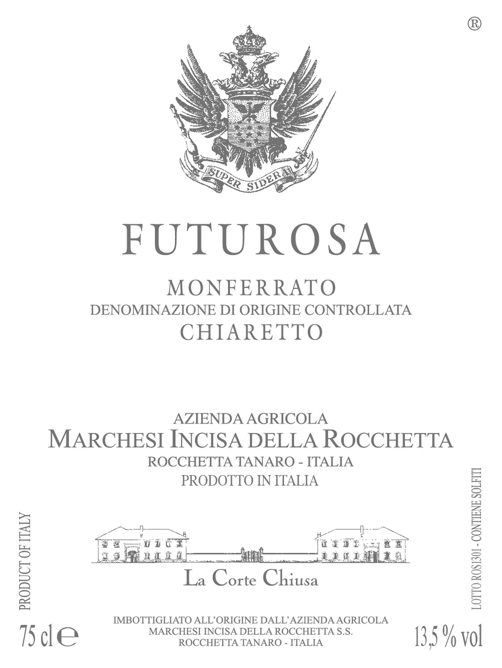 Futurosa Rosato Bottle