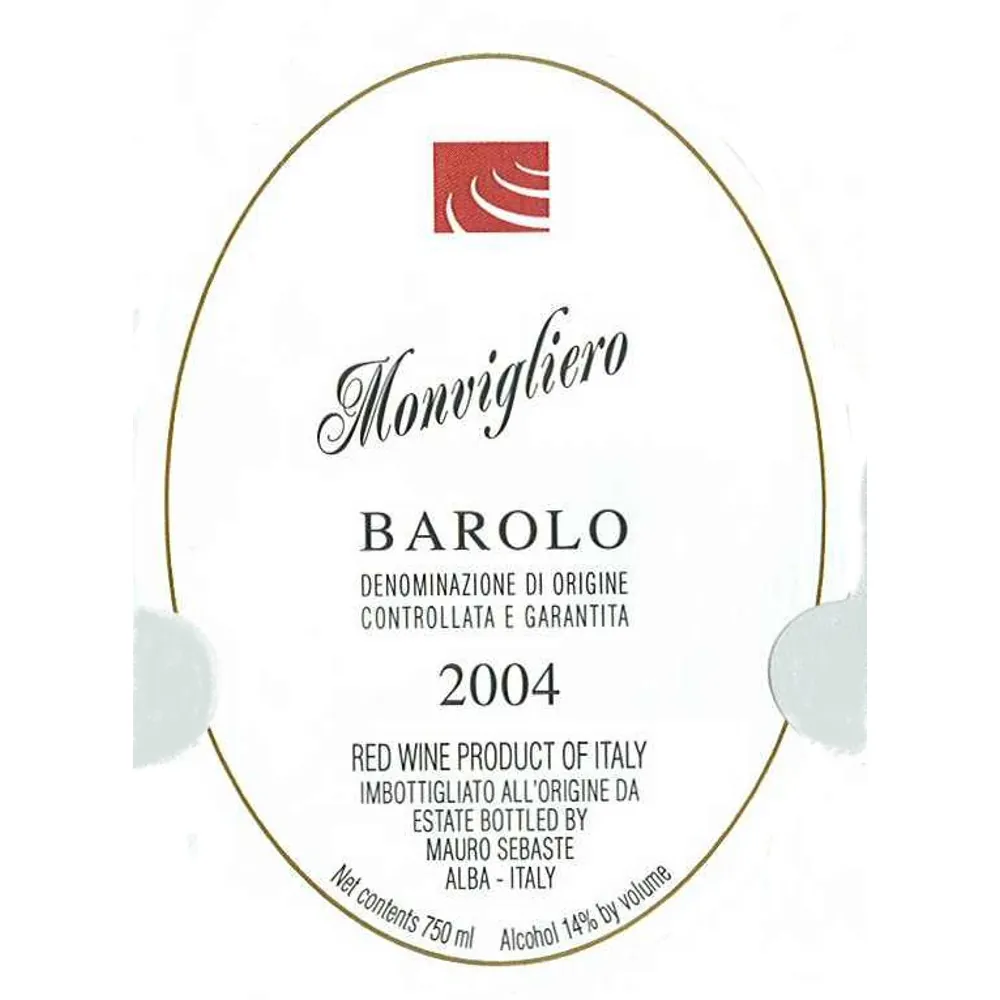 Barolo Monvigliero Bottle