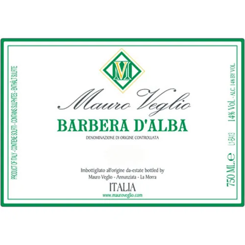 Barbera d'Alba Bottle