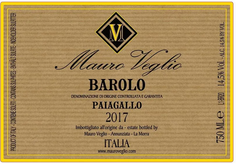 Barolo Paiagallo Bottle