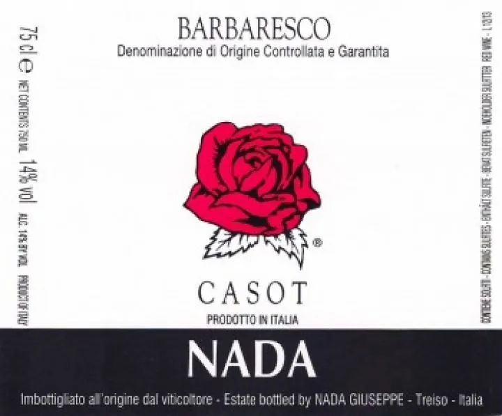 Barbaresco Casot Bottle