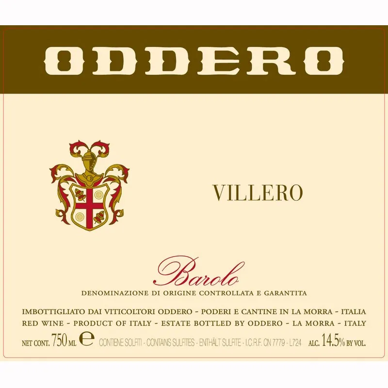 Barolo Villero Bottle