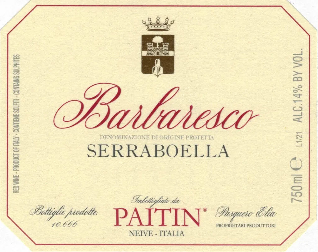 Barbaresco Serraboella Bottle