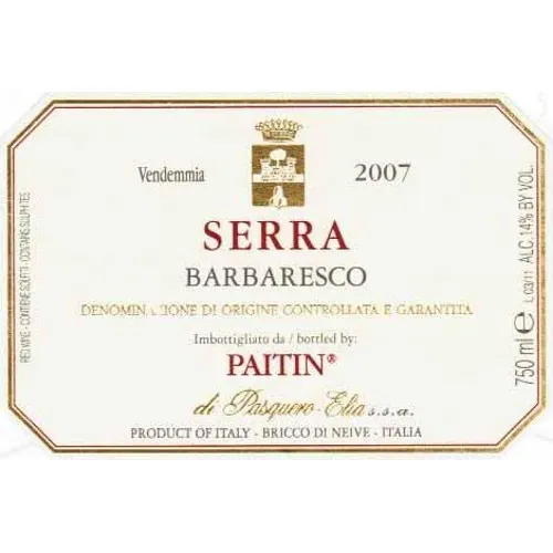 la Serra Barbaresco Bottle