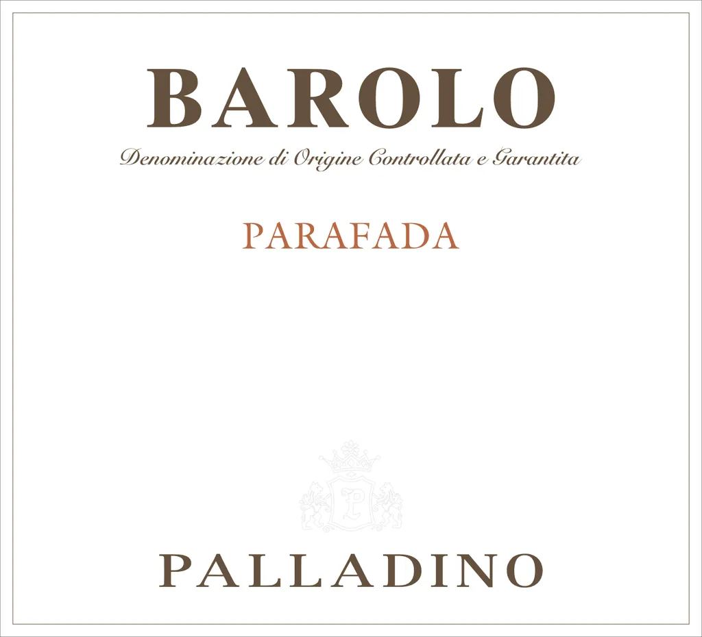 Barolo Parafada Bottle