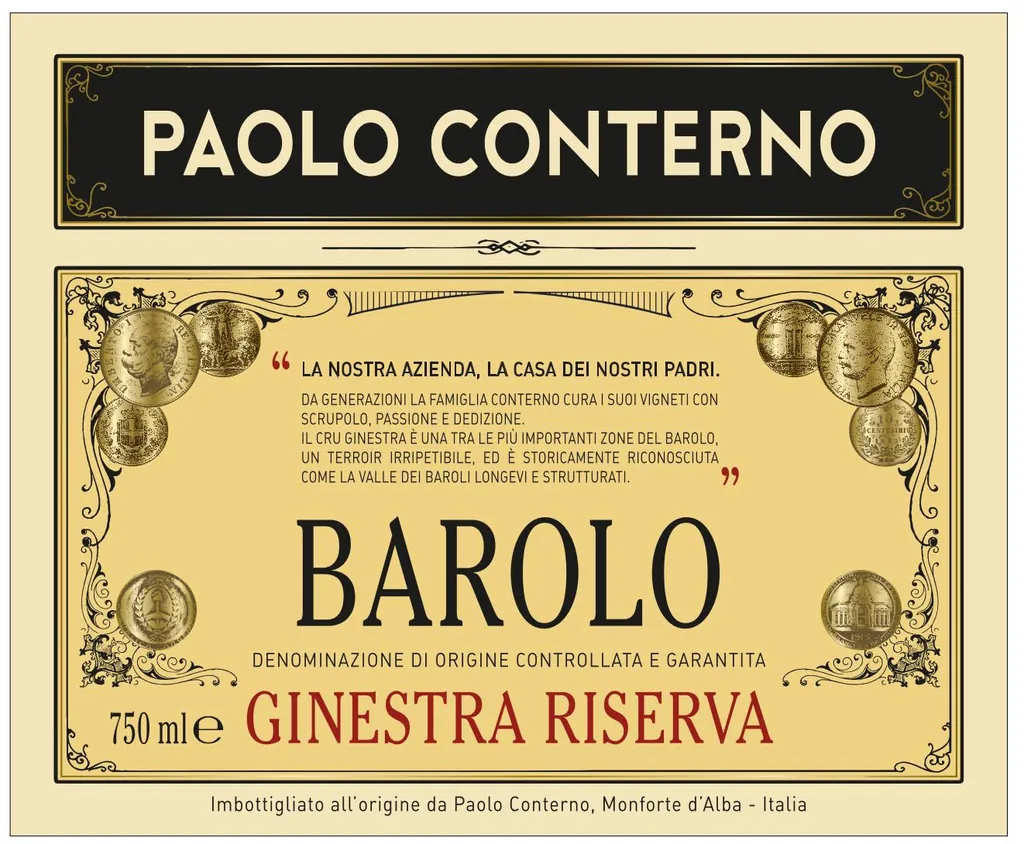 Barolo Ginestra Riserva Bottle