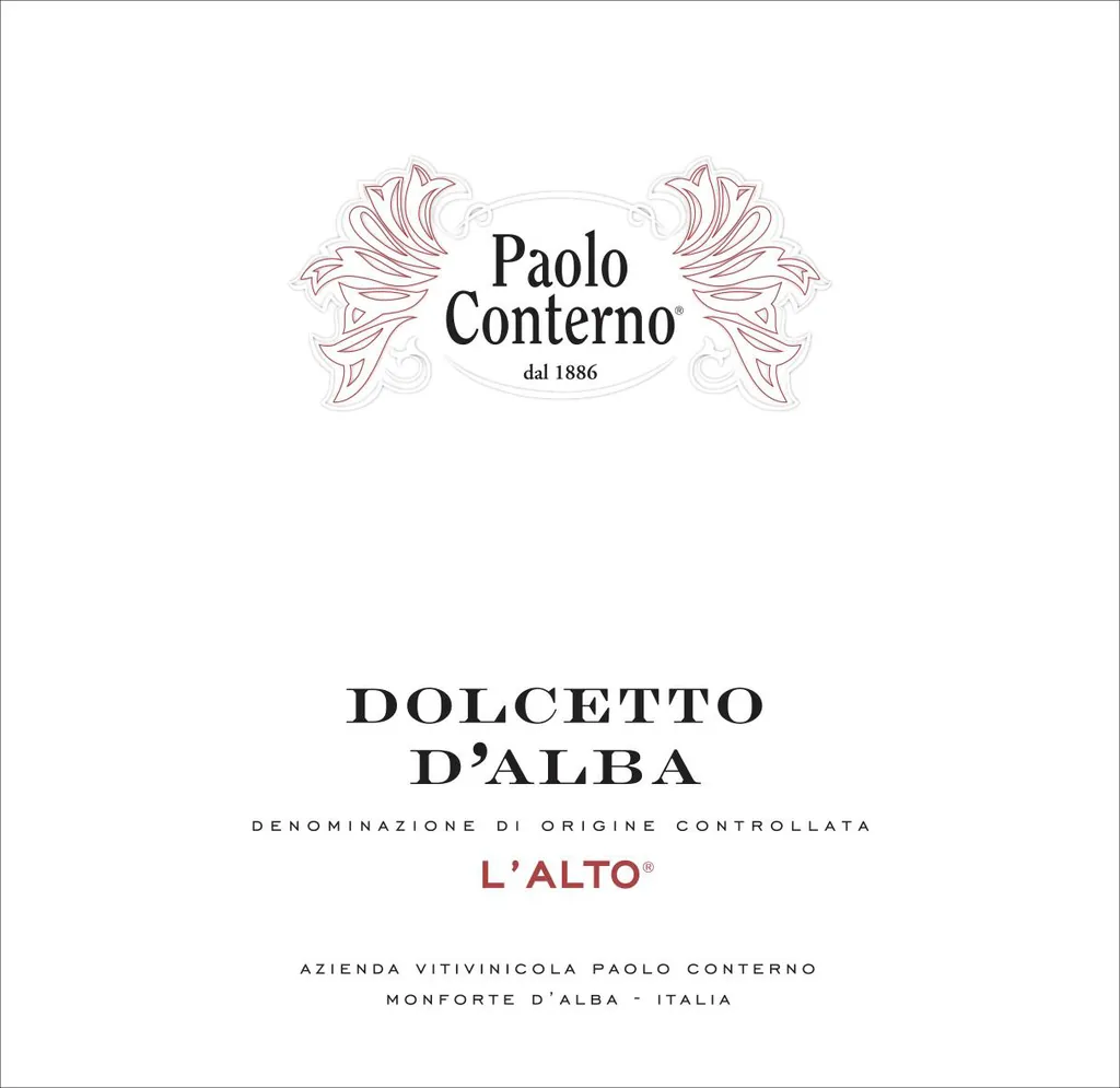L'Alto Dolcetto d'Alba Bottle