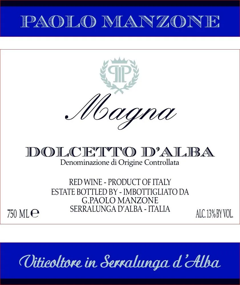 Dolcetto d'Alba Magna Bottle