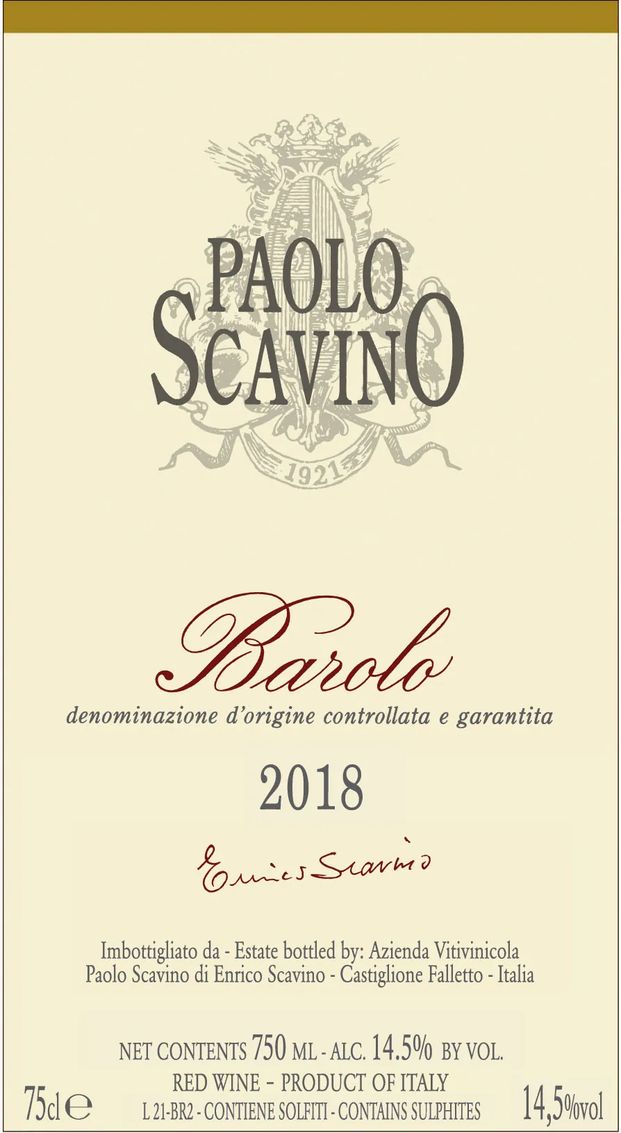 Barolo Bottle