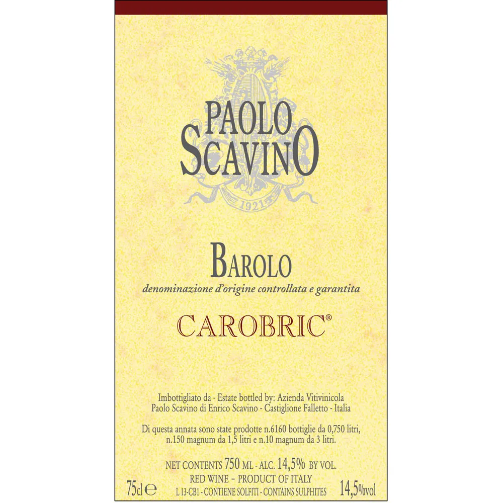 Barolo Carobric Bottle