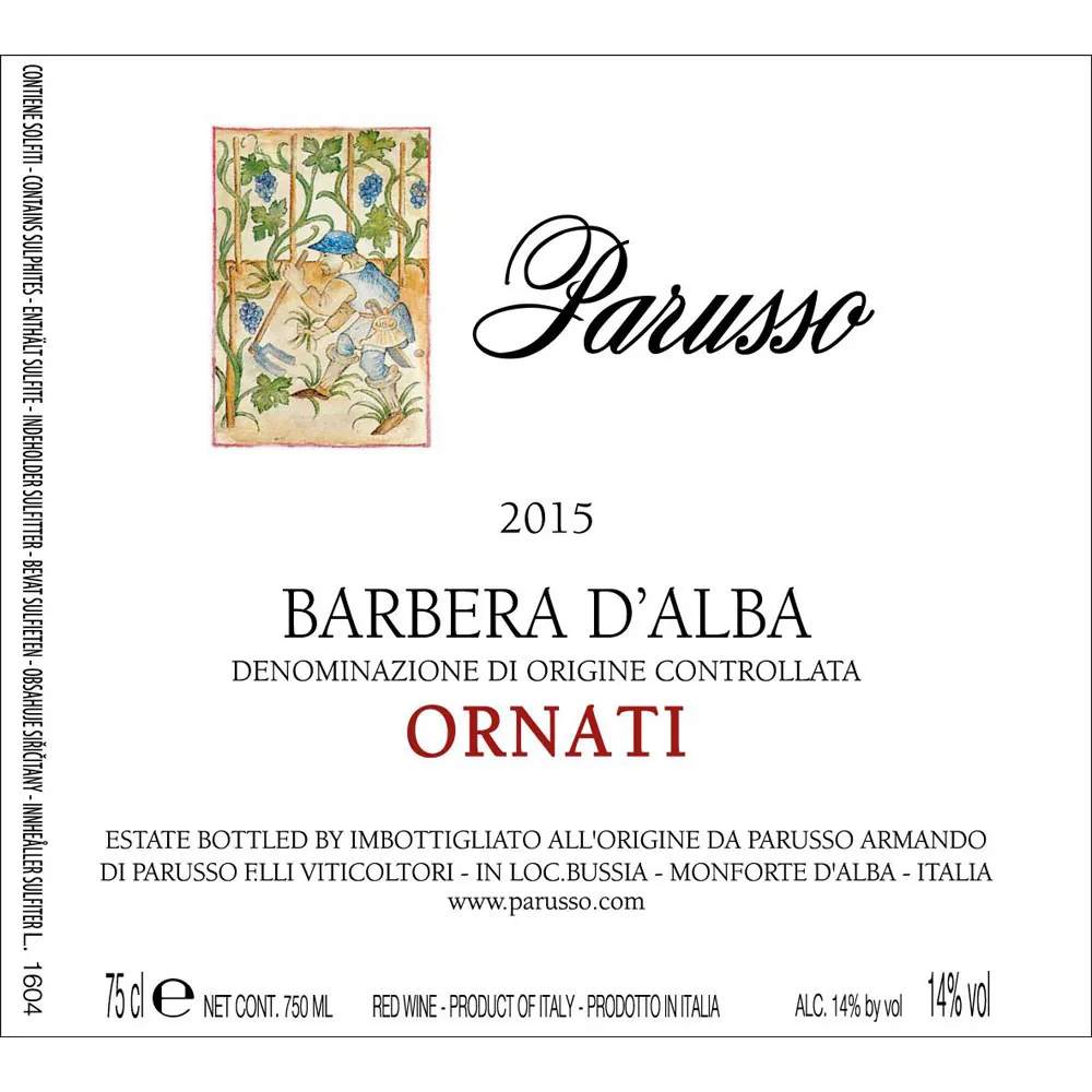 Barbera d'Alba Ornati Bottle