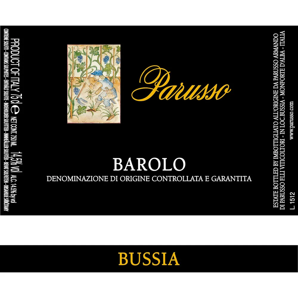Barolo Bussia Bottle