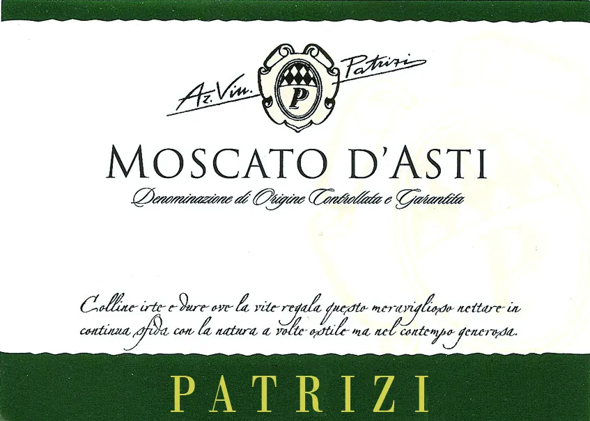 Moscato d'Asti Bottle