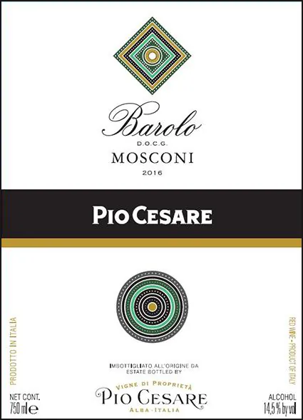 Barolo Mosconi Bottle
