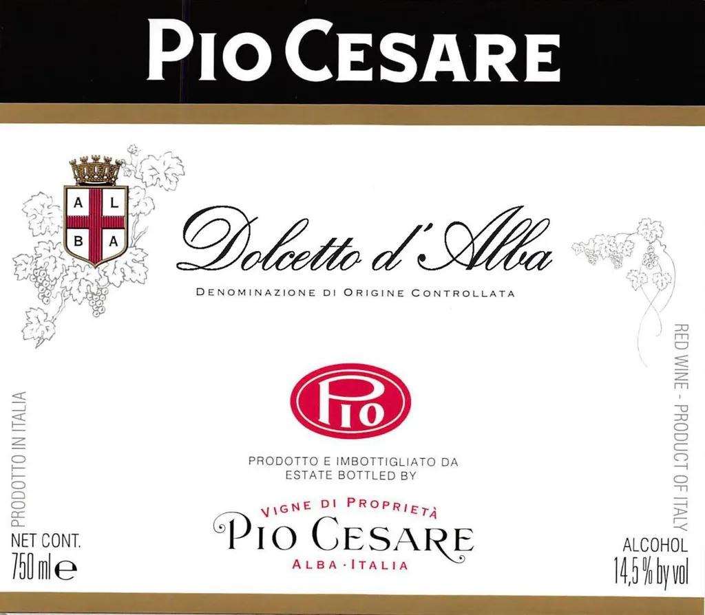 Dolcetto d'Alba Bottle