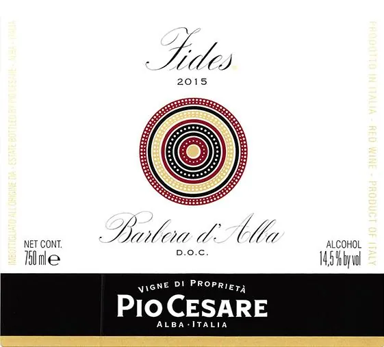 Fides Barbera d'Alba Bottle