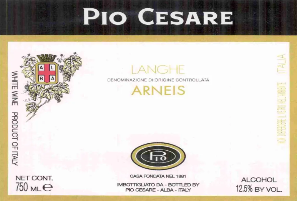 Langhe Arneis Bottle
