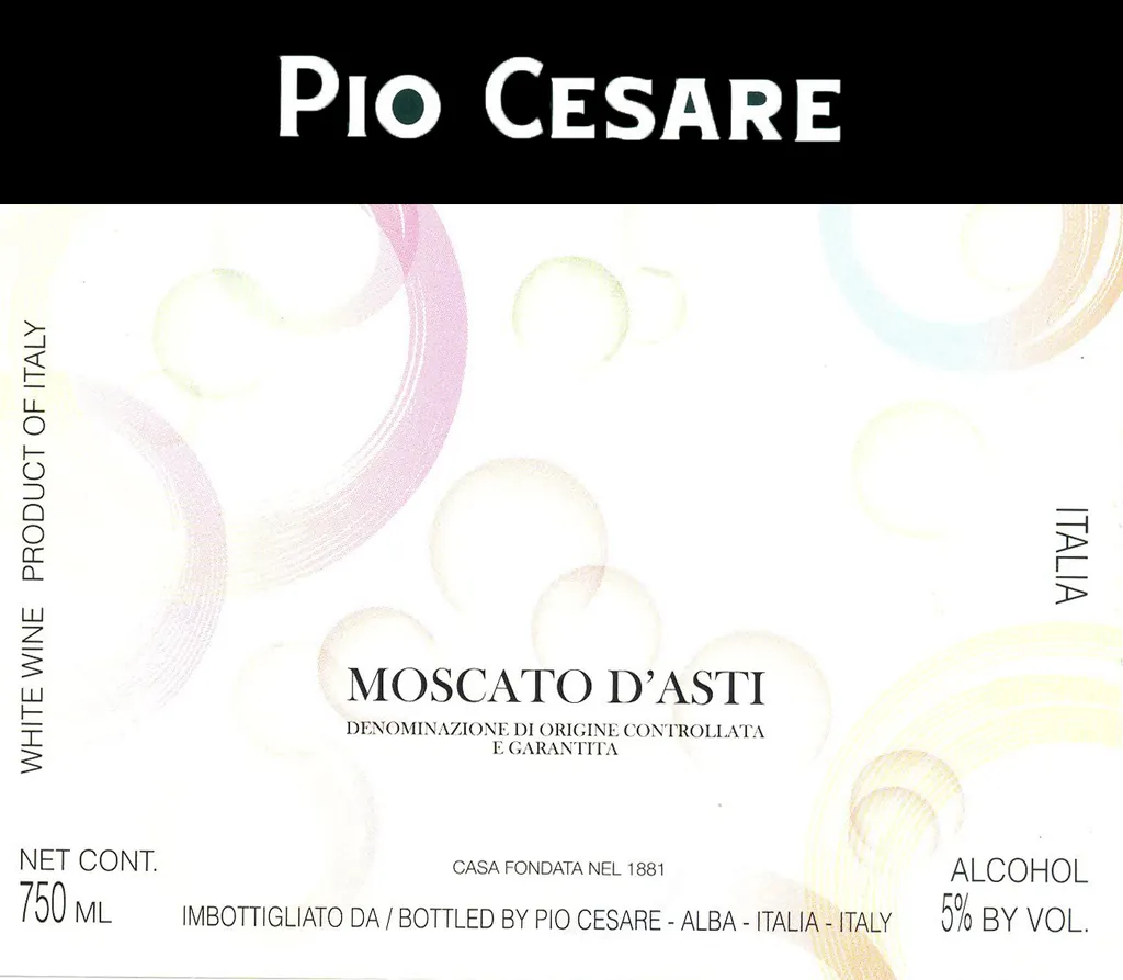 Moscato d'Asti Bottle