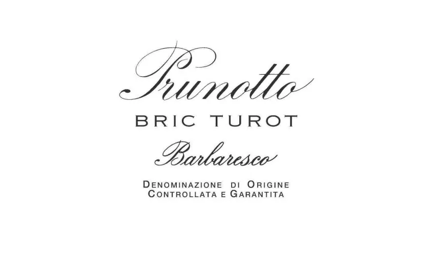 Bric Turot Barbaresco Bottle