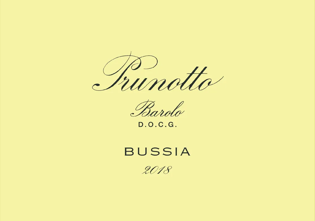 Bussia Barolo Bottle