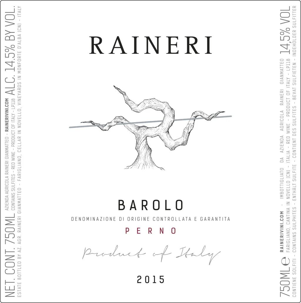 Barolo Perno Bottle