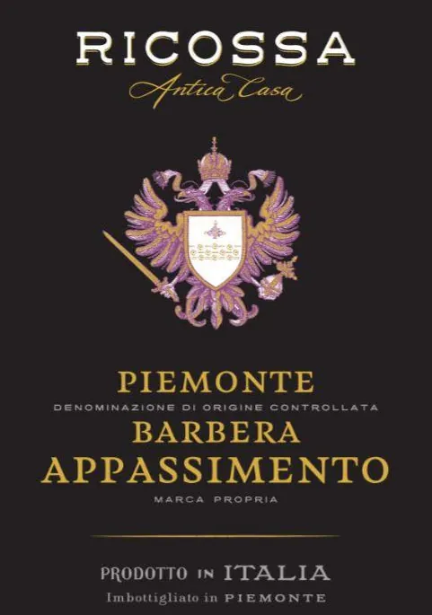Ricossa Appassimento Barbera Bottle