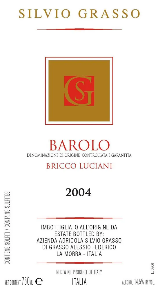 Barolo Bricco Luciani Bottle