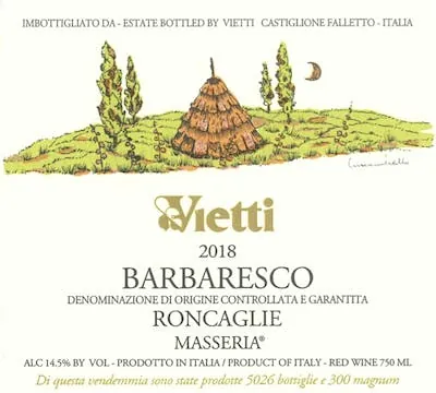 Barbaresco Roncaglie Masseria Bottle