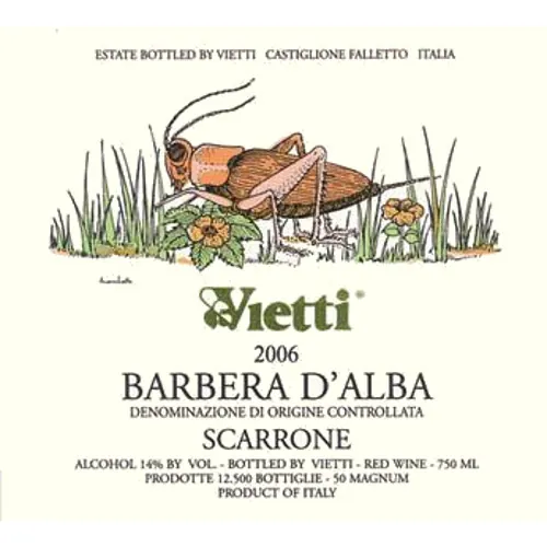 Barbera d'Alba Scarrone Bottle