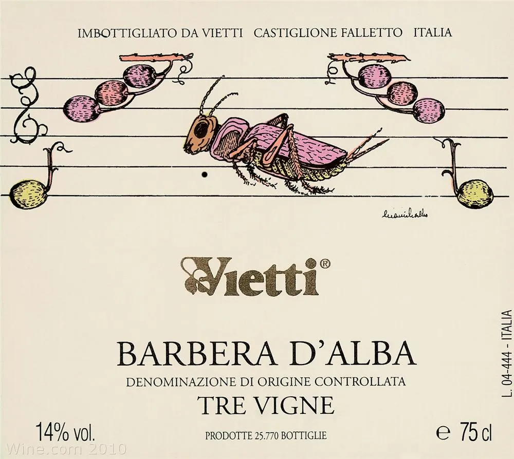Barbera d'Alba Tre Vigne Bottle